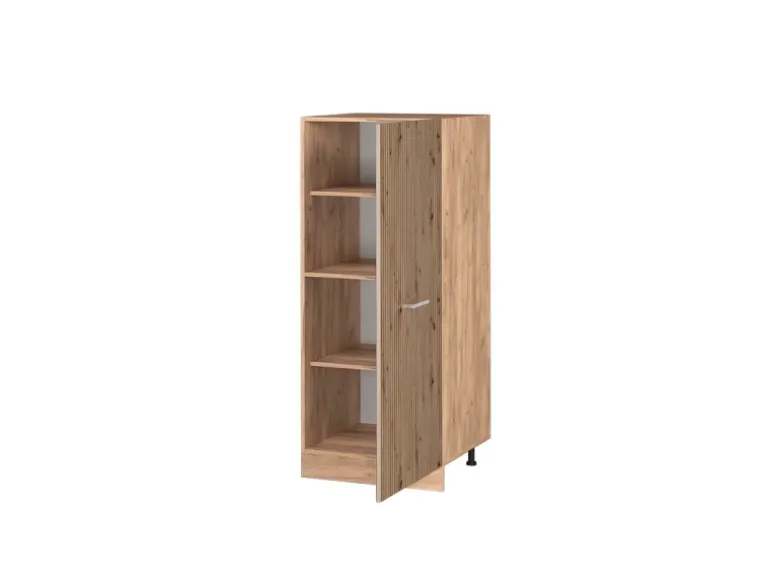 Vicco Hochschrank R-Line Küchenkommode Artisan-Eiche/Goldkraft Eiche 60 cm