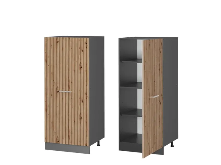 Vicco Hochschrank R-Line Küchenkommode Artisan-Eiche/Anthrazit 60 cm