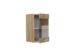 Vicco Küchenglasschrank R-Line Glashängeschrank Artisan-Eiche/Goldkraft Eiche 40 cm