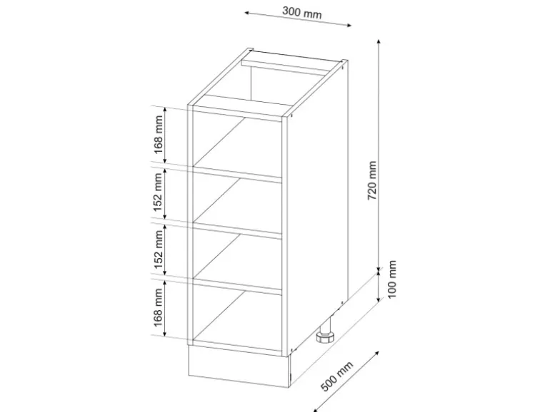 Vicco Küchenregal Fame-Line Offener Küchenschrank Goldkraft Eiche 30 cm AP Anthrazit