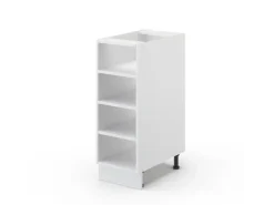 Vicco Küchenregal Fame-Line Offener Küchenschrank Weiß/Weiß 30 cm AP Eiche