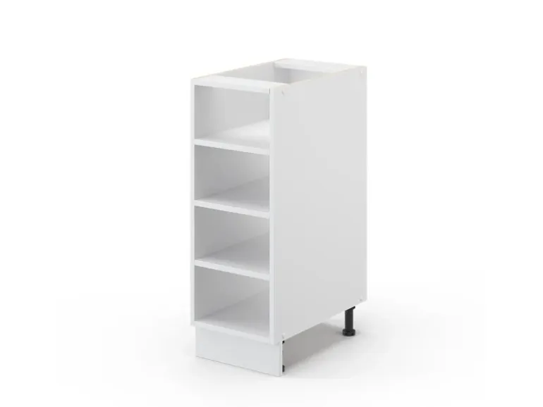 Vicco Küchenregal Fame-Line Offener Küchenschrank Weiß/Weiß 30 cm AP Marmor