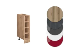Vicco Küchenregal R-Line Offener Küchenschrank Goldkraft Eiche 20 cm AP Eiche