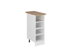 Vicco Küchenregal R-Line Offener Küchenschrank Weiß 30 cm AP Eiche