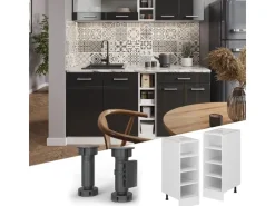Vicco Küchenregal R-Line Offener Küchenschrank Weiß 30 cm AP Eiche