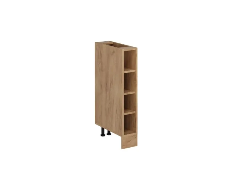 Vicco Küchenregal R-Line Offener Küchenschrank Goldkraft Eiche 15 cm ohne Arbeitsplatte