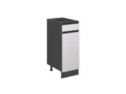 Vicco Küchenunterschrank R-Line Weiß/Anthrazit 30 cm J-Shape ohne Arbeitsplatte