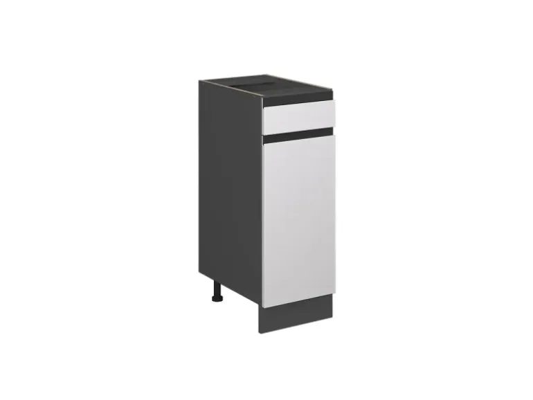 Vicco Küchenunterschrank R-Line Weiß/Anthrazit 30 cm J-Shape ohne Arbeitsplatte