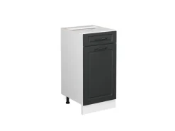Vicco Küchenunterschrank R-Line Anthrazit Landhaus/Weiß 40 cm ohne Arbeitsplatte