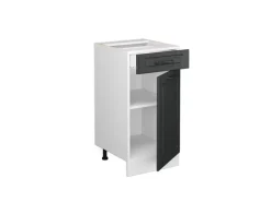 Vicco Küchenunterschrank R-Line Anthrazit Landhaus/Weiß 40 cm ohne Arbeitsplatte