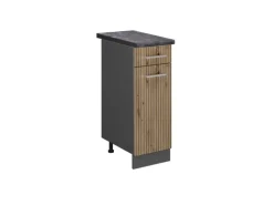 Vicco Küchenunterschrank R-Line Artisan-Eiche/Anthrazit 30 cm AP Anthrazit