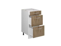 Vicco Küchenunterschrank R-Line Artisan-Eiche/Weiß 40 cm mit Schubladen AP Eiche