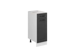 Vicco Küchenunterschrank R-Line Anthrazit Landhaus/Weiß 30 cm ohne Arbeitsplatte