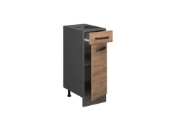Vicco Küchenunterschrank R-Line Goldkraft Eiche/Anthrazit 30 cm ohne Arbeitsplatte