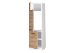 Vicco Kühlumbauschrank Fame-Line Hochschrank für die Küche Goldkraft Eiche/Weiß 60 cm