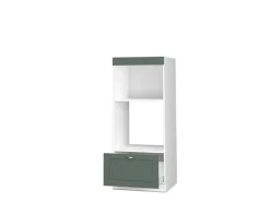 Vicco Mikrowellenschrank Fame-Line Grün-Gold Landhaus/Weiß 60 cm Offen