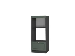 Vicco Mikrowellenschrank Fame-Line Grün-Gold Landhaus/Anthrazit 60 cm Offen