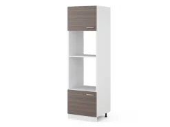 Vicco Mikrowellenschrank R-Line Küchenregal für die Mikrowelle Grau/Weiß 60 cm