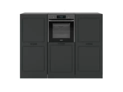 Vicco R-Line Küchenblock Anthrazit Landhaus/Anthrazit 180 cm ohne Arbeitsplatte ohne E-Geräte
