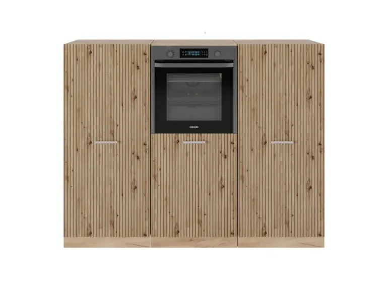 Vicco R-Line Küchenblock Artisan-Eiche/Goldkraft Eiche 180 cm ohne Arbeitsplatte ohne E-Geräte