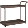 vidaXL Barwagen Braun 100x45x83 cm Poly Rattan