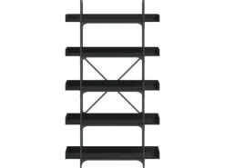 vidaXL Bücherregal 5 Böden Schwarz 100x33x180,5 cm Holzwerkstoff