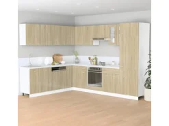 vidaXL Herdumbauschrank Sonoma-Eiche 60x46x81,5 cm Holzwerkstoff