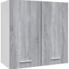 vidaXL Hängeschrank Grau Sonoma 60x31x60 cm Holzwerkstoff