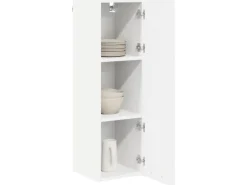 vidaXL Hängeschrank mit Tür Riga Weiß 30 x 31 x 100 cm Holzwerkstoff 884330