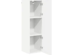 vidaXL Hängeschrank mit Tür Riga Weiß 30 x 31 x 100 cm Holzwerkstoff 884330