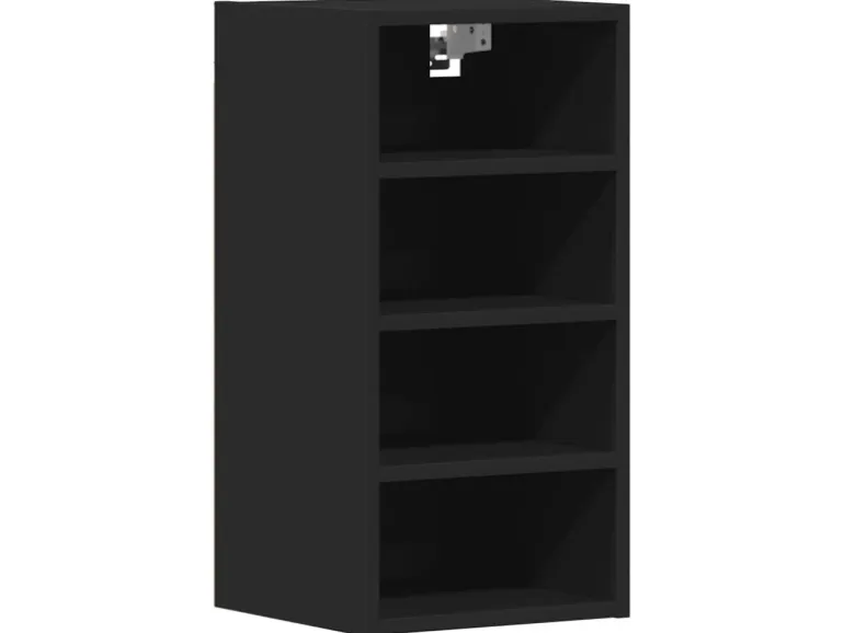 vidaXL Hängeschrank Riga Schwarz 30x29,5x60 cm Holzwerkstoff 854167