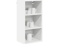 vidaXL Hängeschrank Riga Weiß 40 x 29,5 x 80 cm Holzwerkstoff 884442