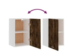 vidaXL Hängeschrank Räuchereiche 39,5x31x60 cm Holzwerkstoff
