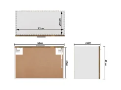 vidaXL Hängeschrank Räuchereiche 60x31x40 cm Holzwerkstoff
