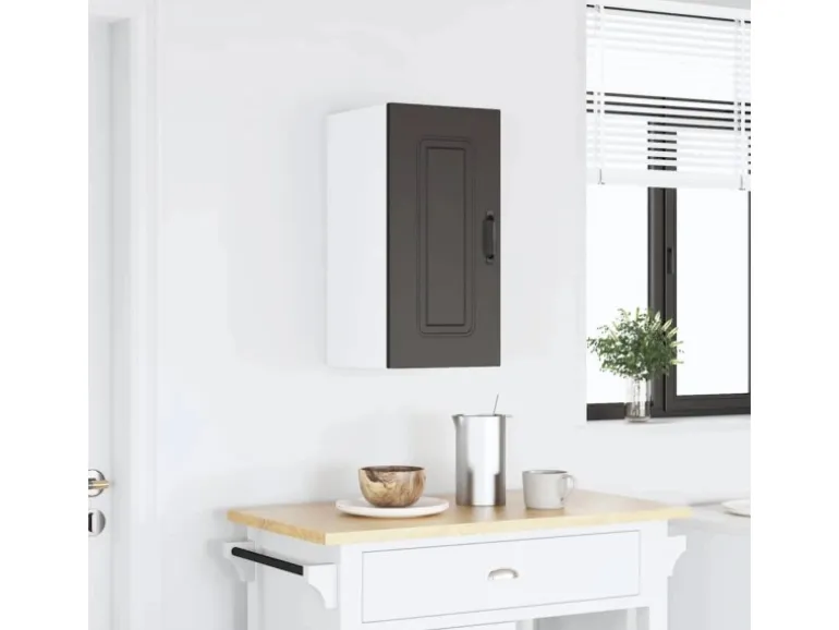 vidaXL Küchen-Hängeschrank Kalmar Schwarz Holzwerkstoff 853538