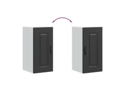 vidaXL Küchen-Hängeschrank Kalmar Schwarz Holzwerkstoff 853538
