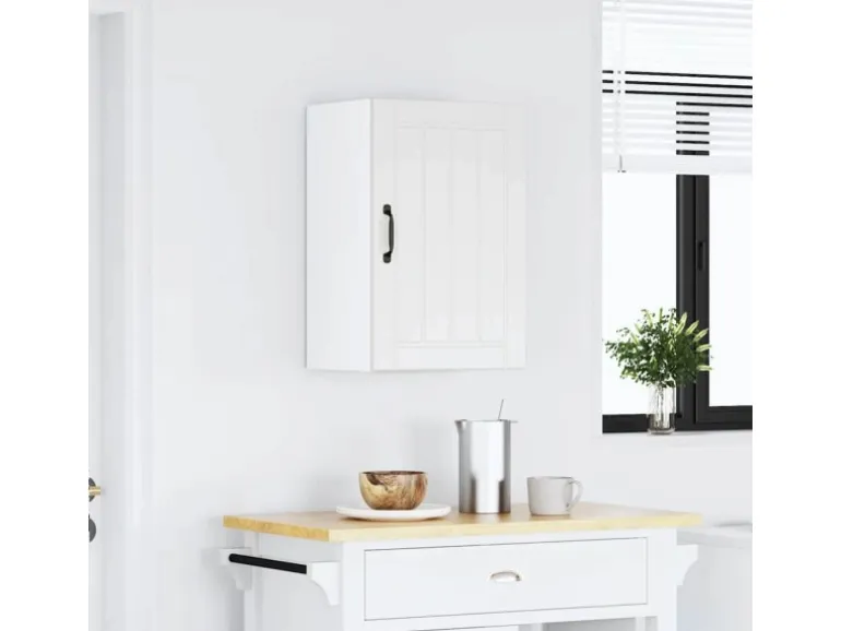 vidaXL Küchen-Hängeschrank Lucca Weiß Holzwerkstoff 853787