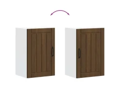 vidaXL Küchen-Hängeschrank Lucca Braun Eichen-Optik Holzwerkstoff 853794