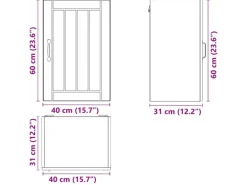 vidaXL Küchen-Hängeschrank Lucca Artisan-Eiche Holzwerkstoff 853796