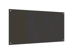 vidaXL Küchenrückwand 2 pcs Dunkelgrau 120 x 60 cm Gehärtetes Glas 3415511
