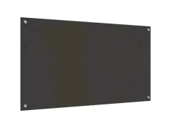 vidaXL Küchenrückwand 2 pcs Dunkelgrau 110 x 60 cm Gehärtetes Glas 3415508