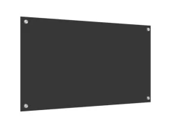 vidaXL Küchenrückwand Dunkelgrau 90 x 50 x 0,6 cm Gehärtetes Glas 42001245