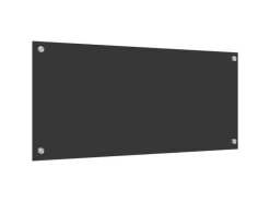 vidaXL Küchenrückwand Dunkelgrau 90 x 40 x 0,6 cm Gehärtetes Glas 42001244