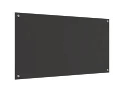 vidaXL Küchenrückwand Dunkelgrau 110 x 60 x 0,6 cm Gehärtetes Glas 42001312