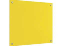 vidaXL Küchenrückwand Gelb 70 x 60 x 0,6 cm Gehärtetes Glas 42001252
