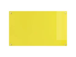 vidaXL Küchenrückwand Gelb 100 x 60 x 0,6 cm Gehärtetes Glas 42001261