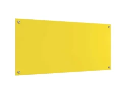 vidaXL Küchenrückwand Gelb 110 x 50 x 0,6 cm Gehärtetes Glas 42001317