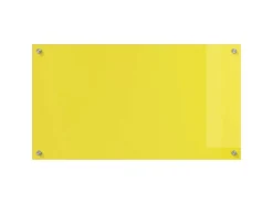 vidaXL Küchenrückwand Gelb 90 x 50 x 0,6 cm Gehärtetes Glas 42001257