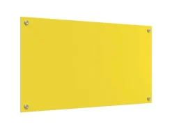 vidaXL Küchenrückwand Gelb 90 x 50 x 0,6 cm Gehärtetes Glas 42001257