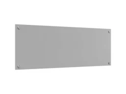 vidaXL Küchenrückwand Hellgrau 110 x 40 x 0,6 cm Gehärtetes Glas 42001304